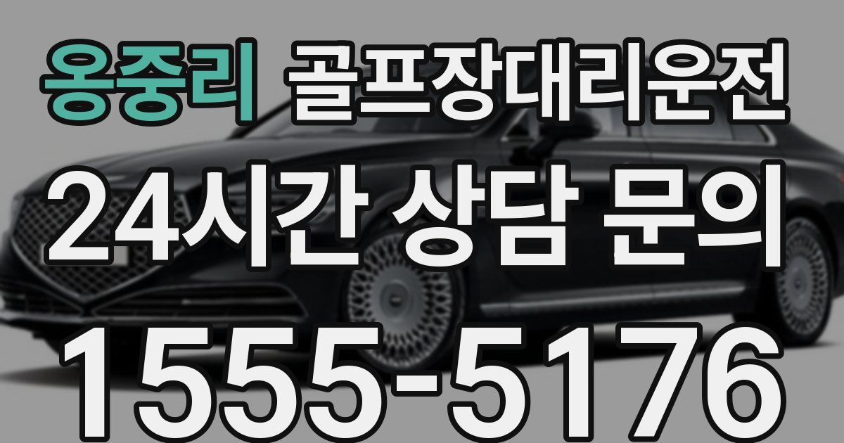 골프장대리운전 서비스