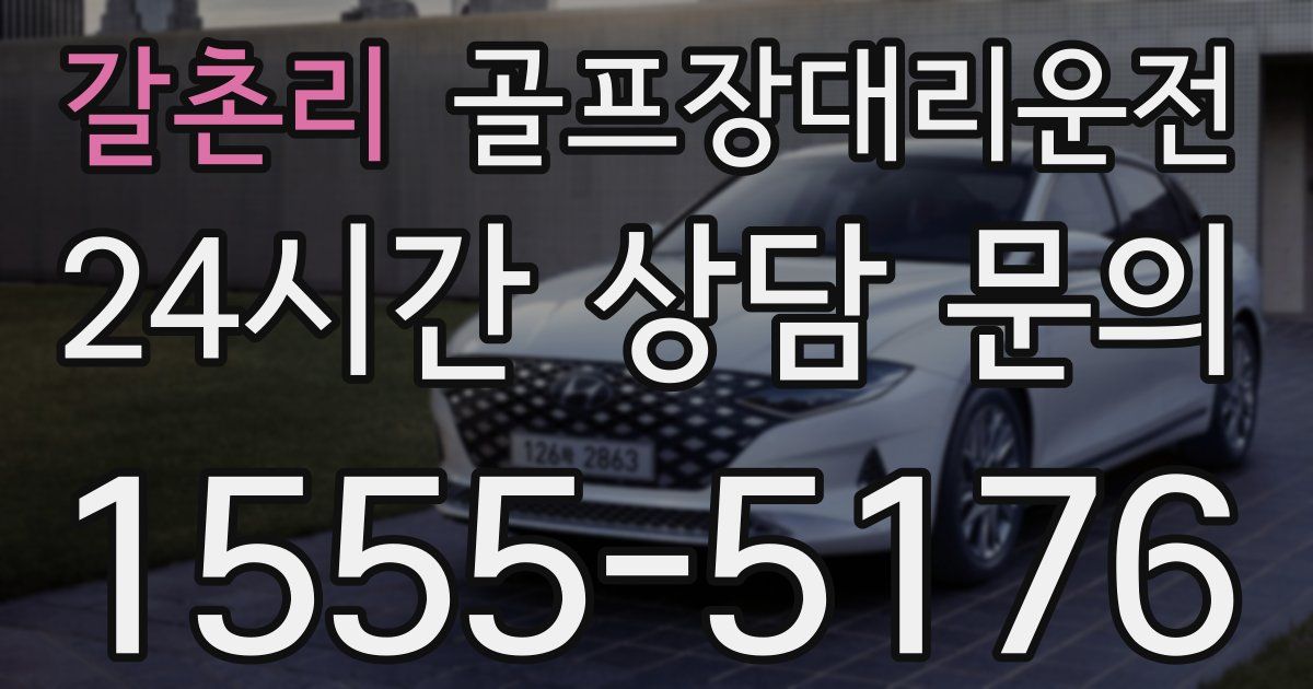 골프장대리운전 서비스