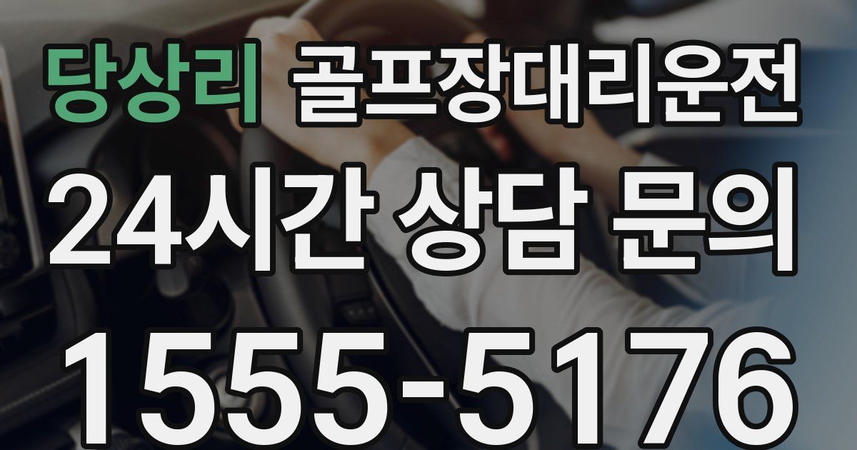 골프장대리운전 서비스