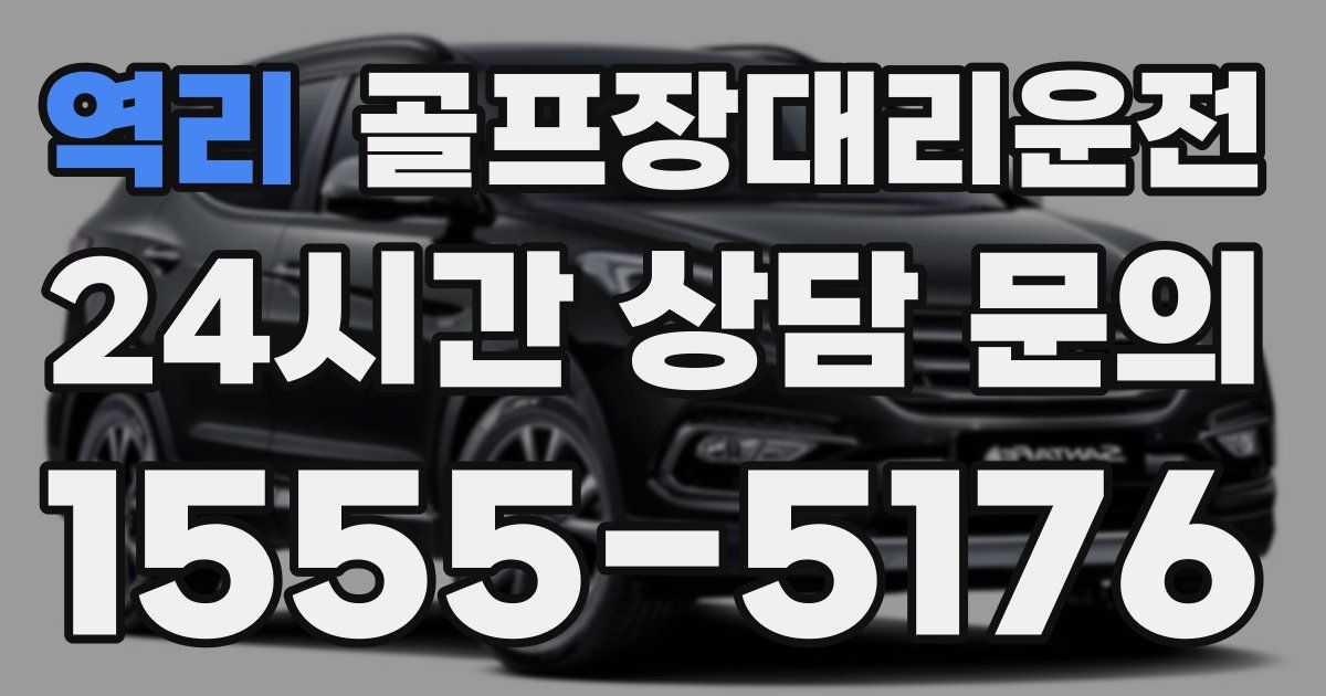 골프장대리운전 서비스