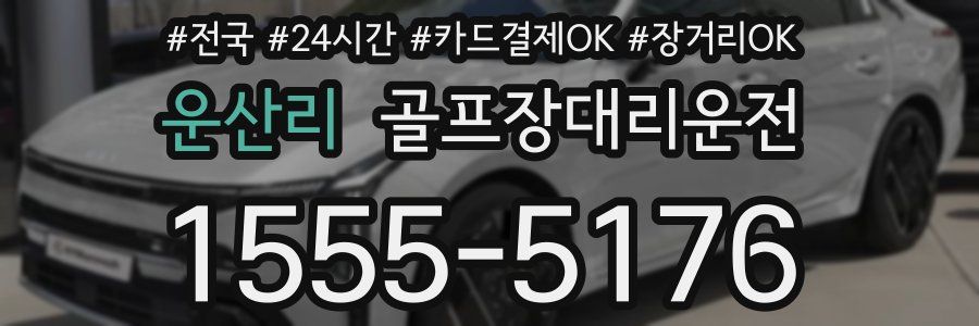 운산리 골프장대리운전