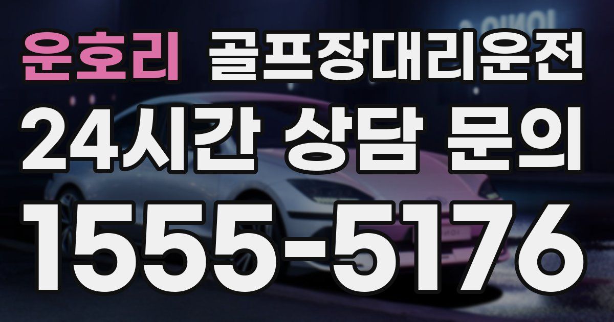골프장대리운전 서비스