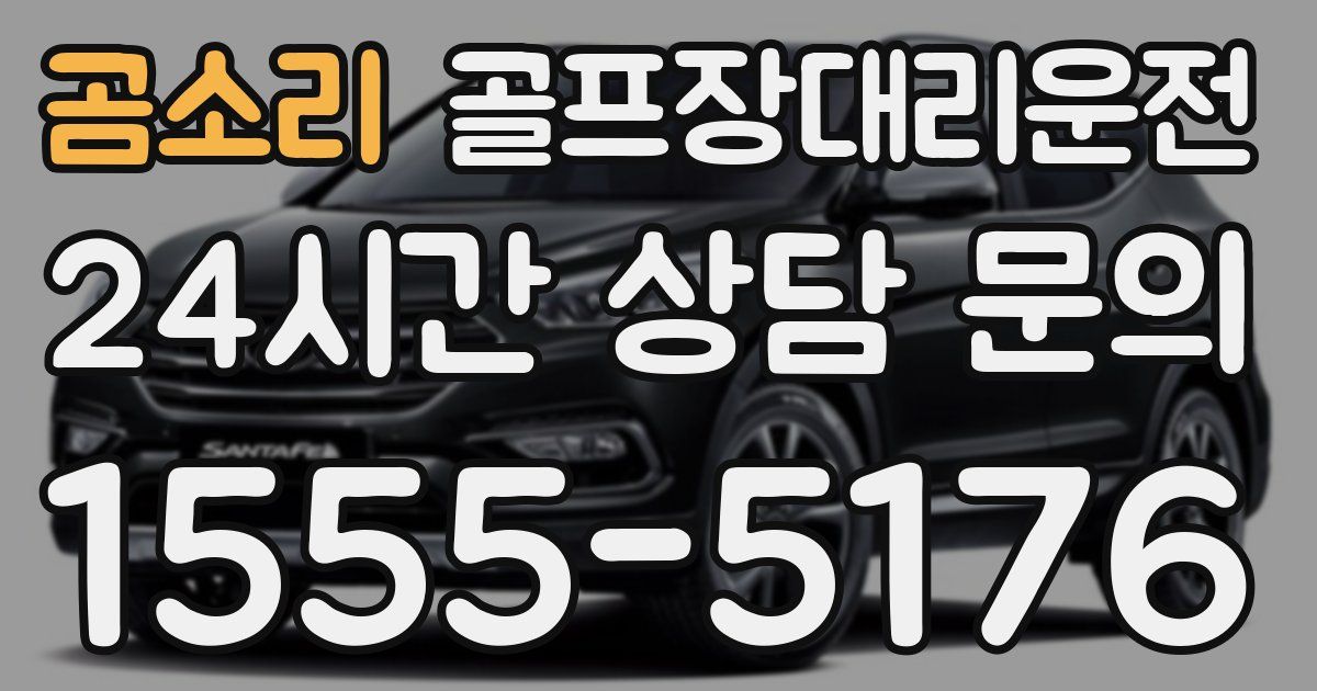 골프장대리운전 서비스