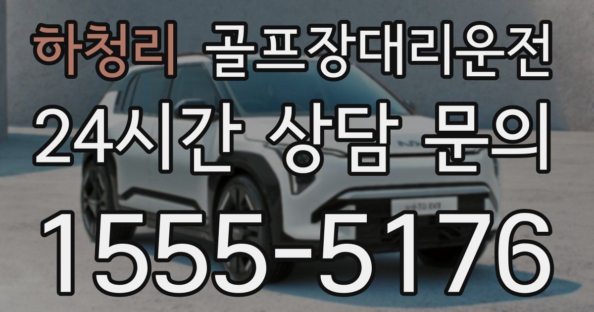 골프장대리운전 서비스