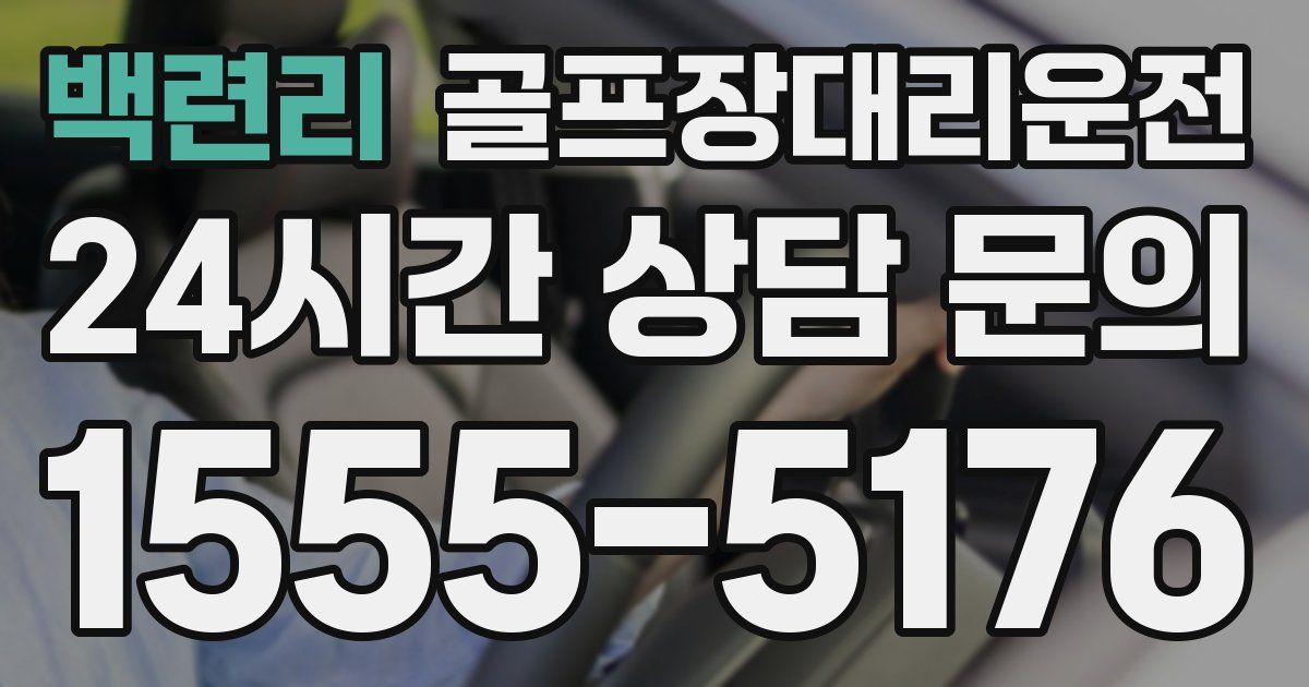 골프장대리운전 서비스