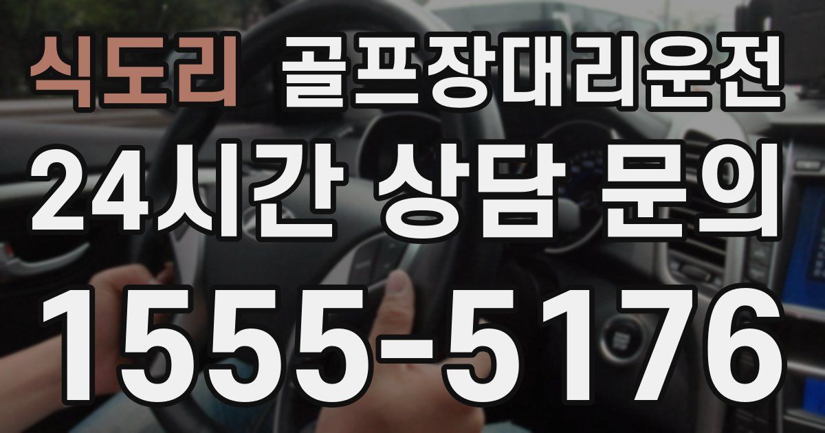 골프장대리운전 서비스