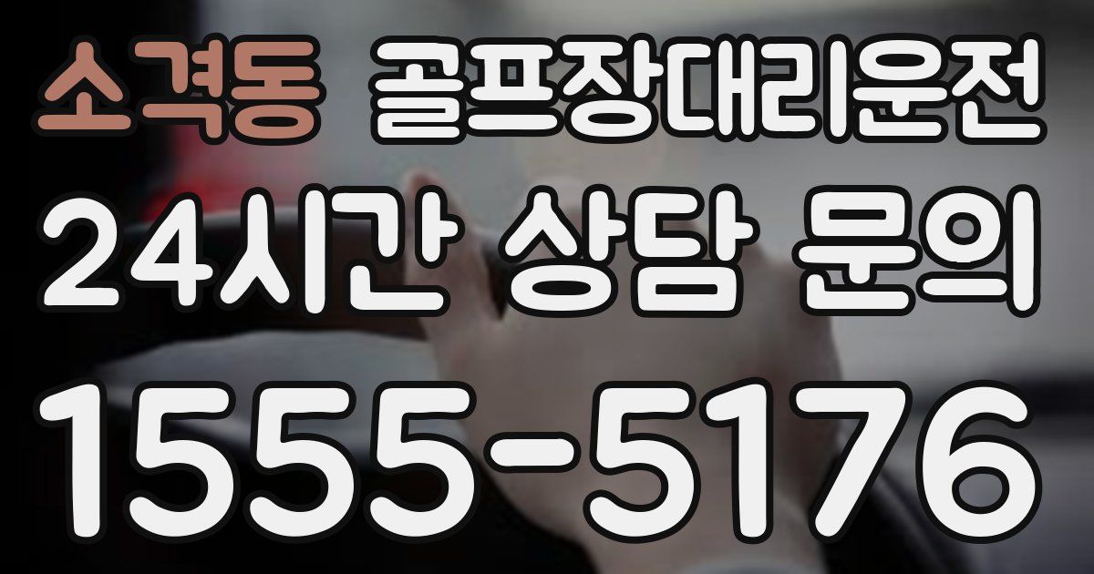 골프장대리운전 서비스