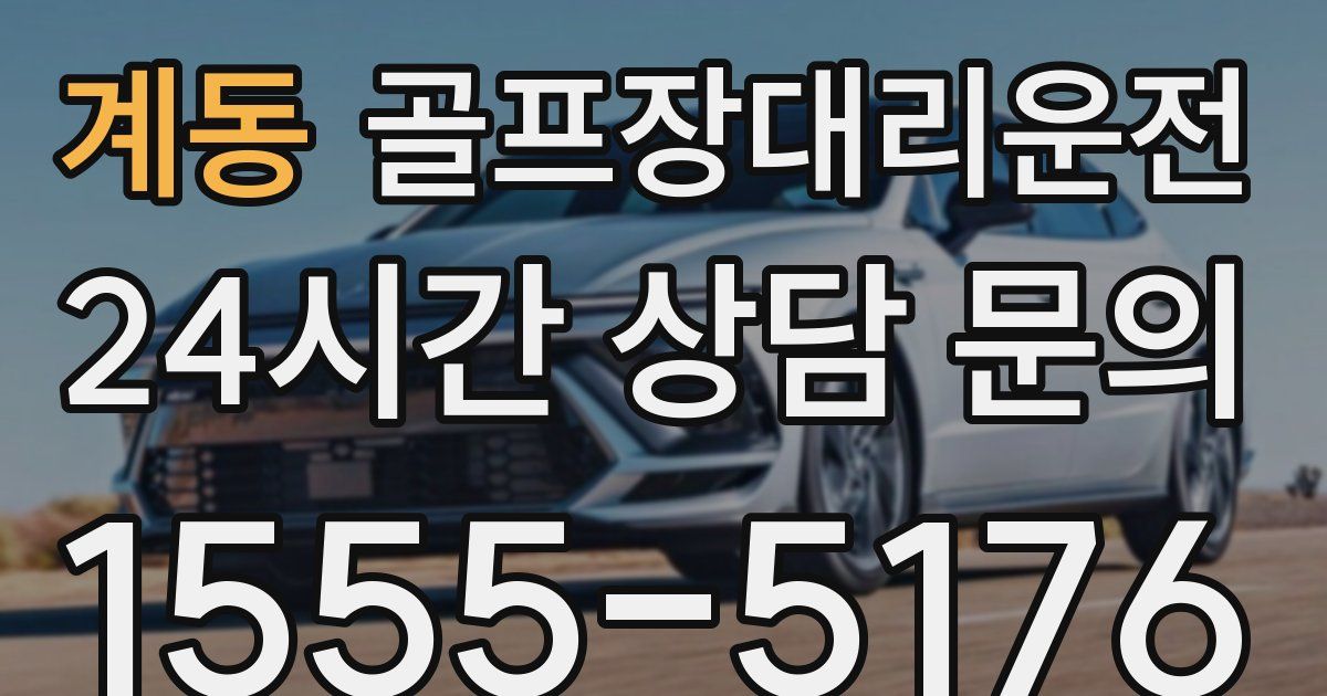 골프장대리운전 서비스