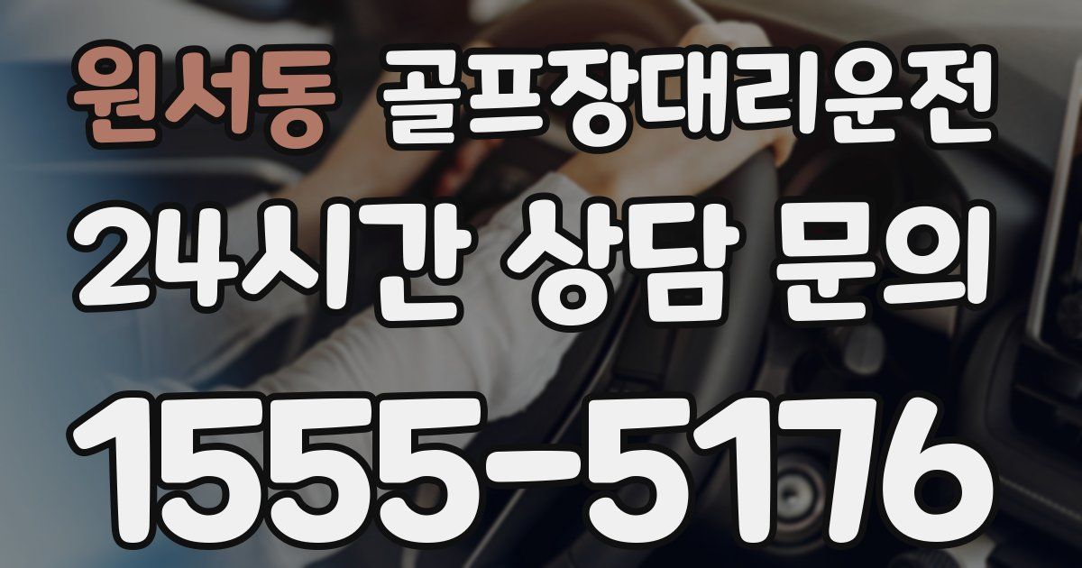골프장대리운전 서비스