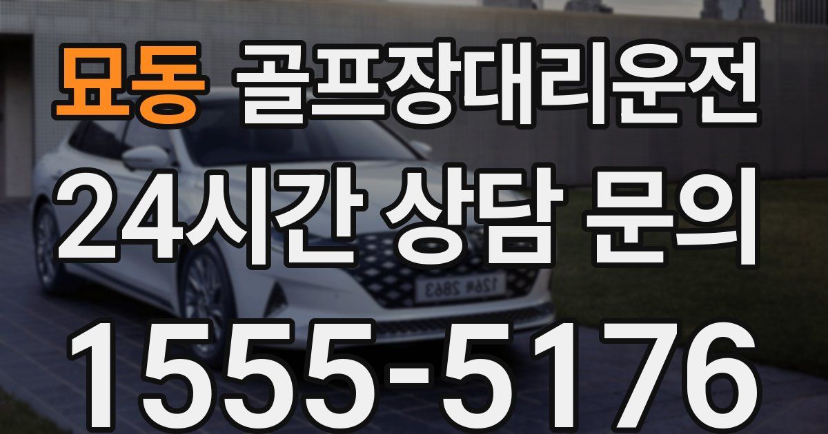 골프장대리운전 서비스