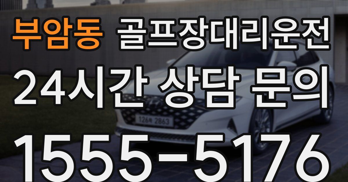 골프장대리운전 서비스
