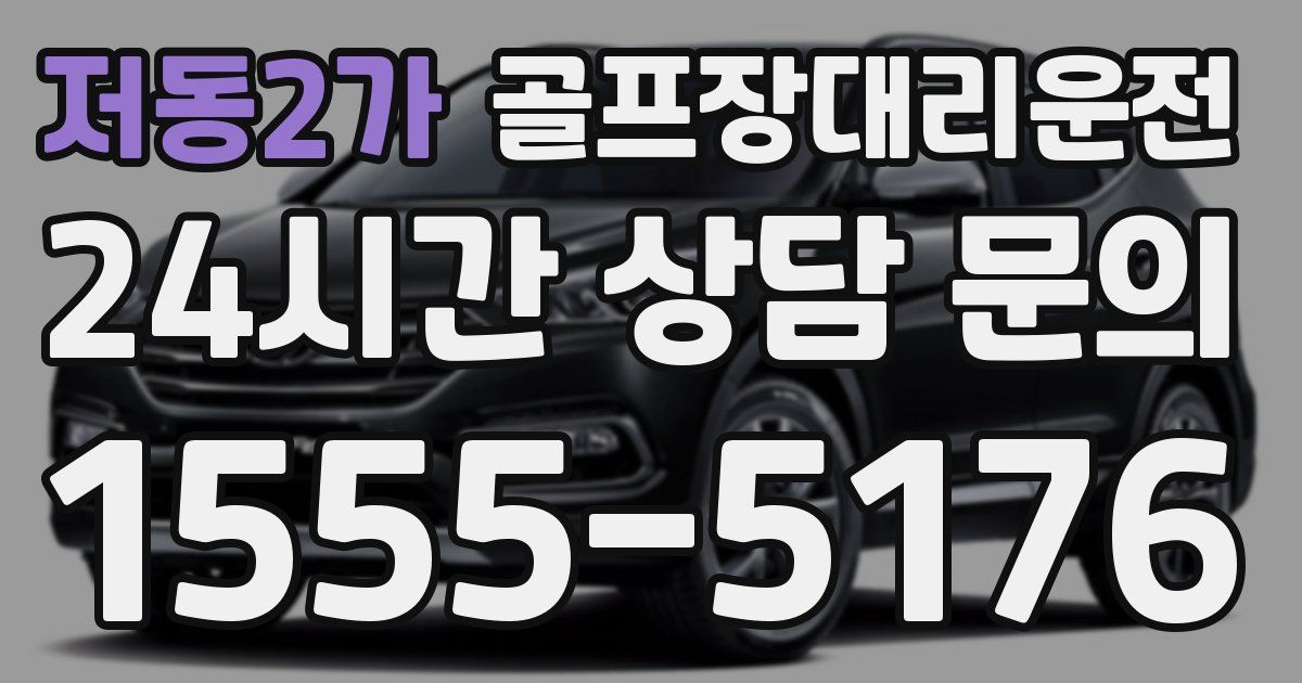 골프장대리운전 서비스