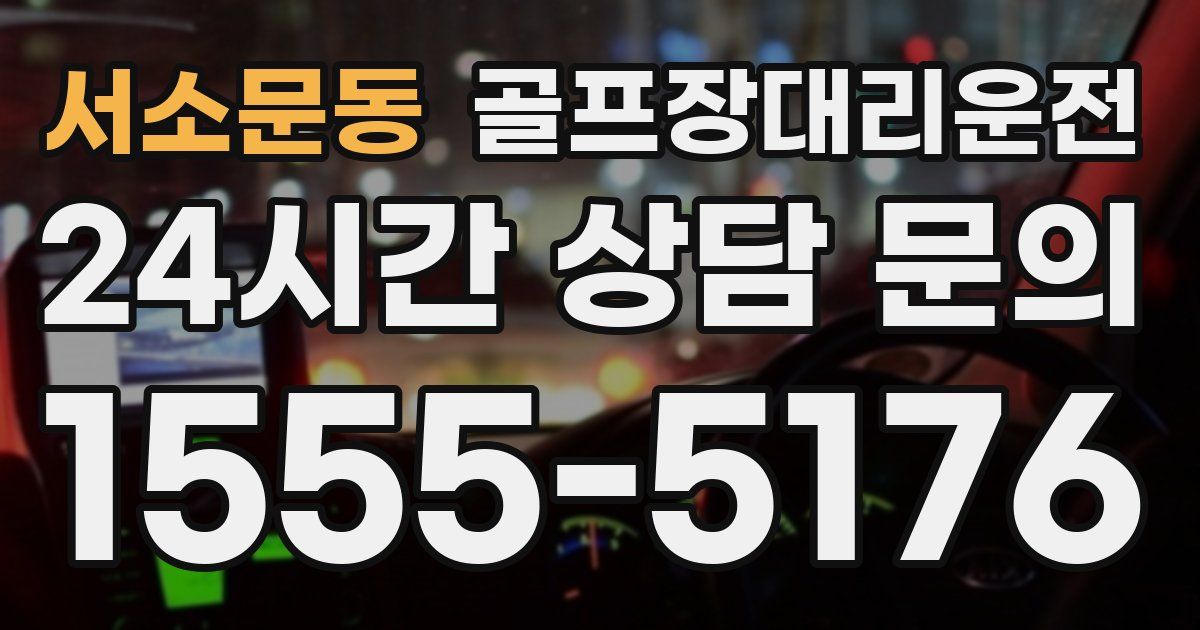 골프장대리운전 서비스