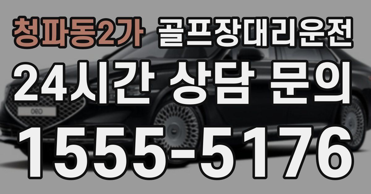 골프장대리운전 서비스