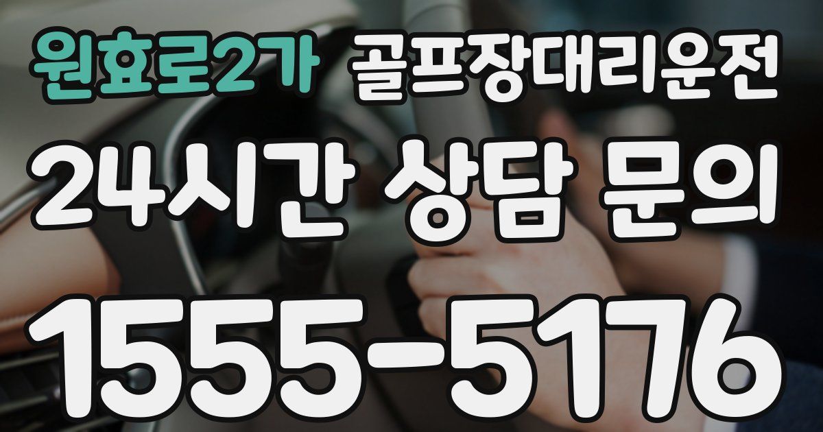 골프장대리운전 서비스