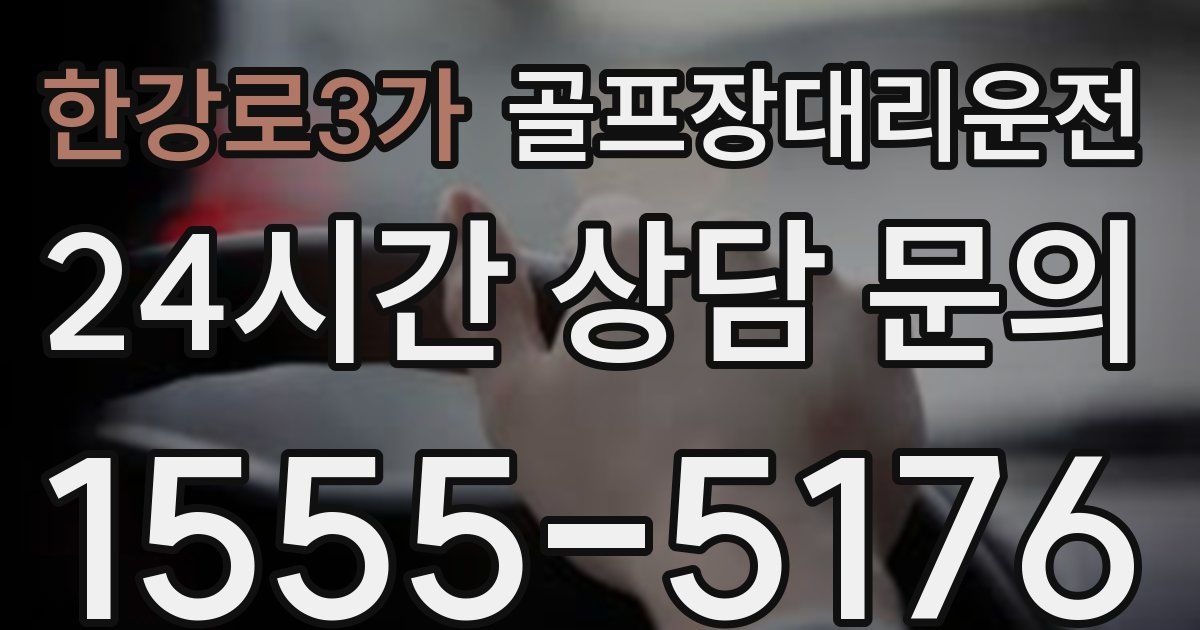 골프장대리운전 서비스