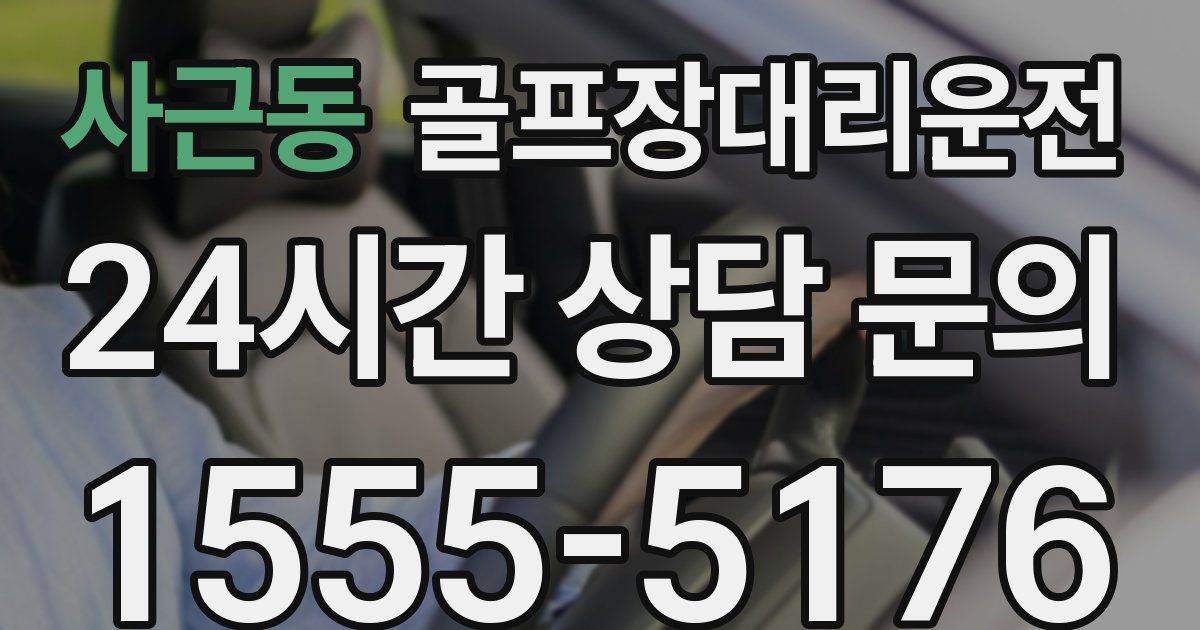 골프장대리운전 서비스