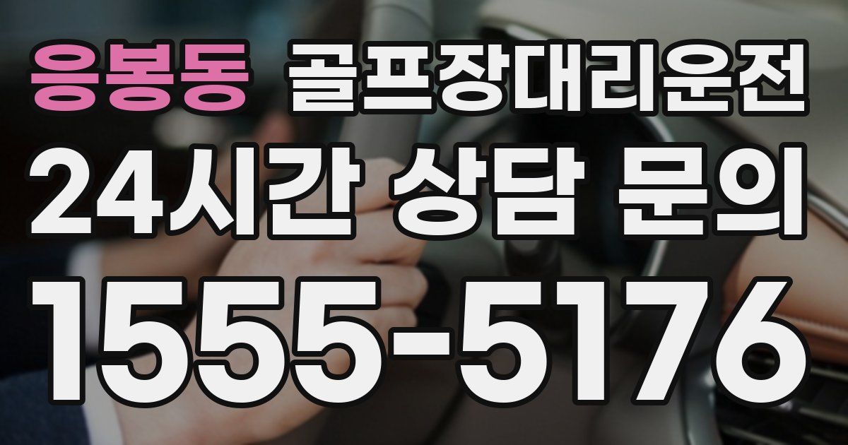 골프장대리운전 서비스