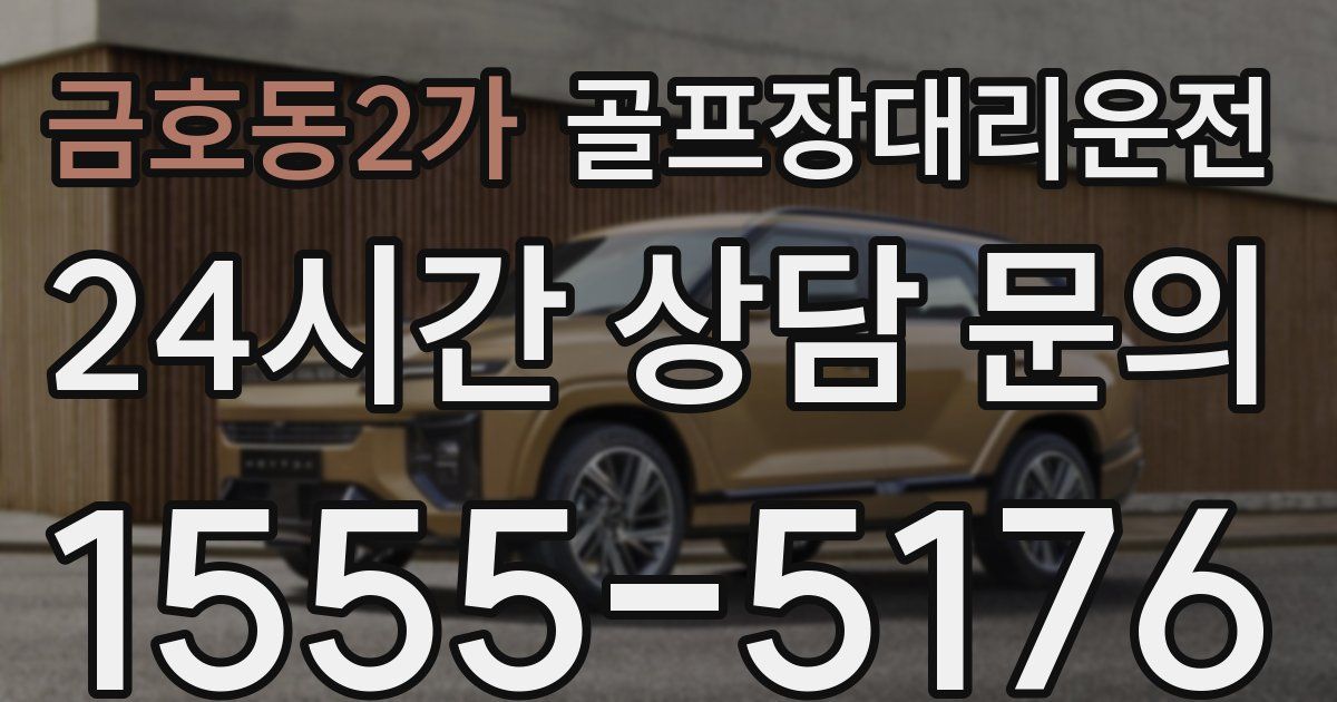 골프장대리운전 서비스