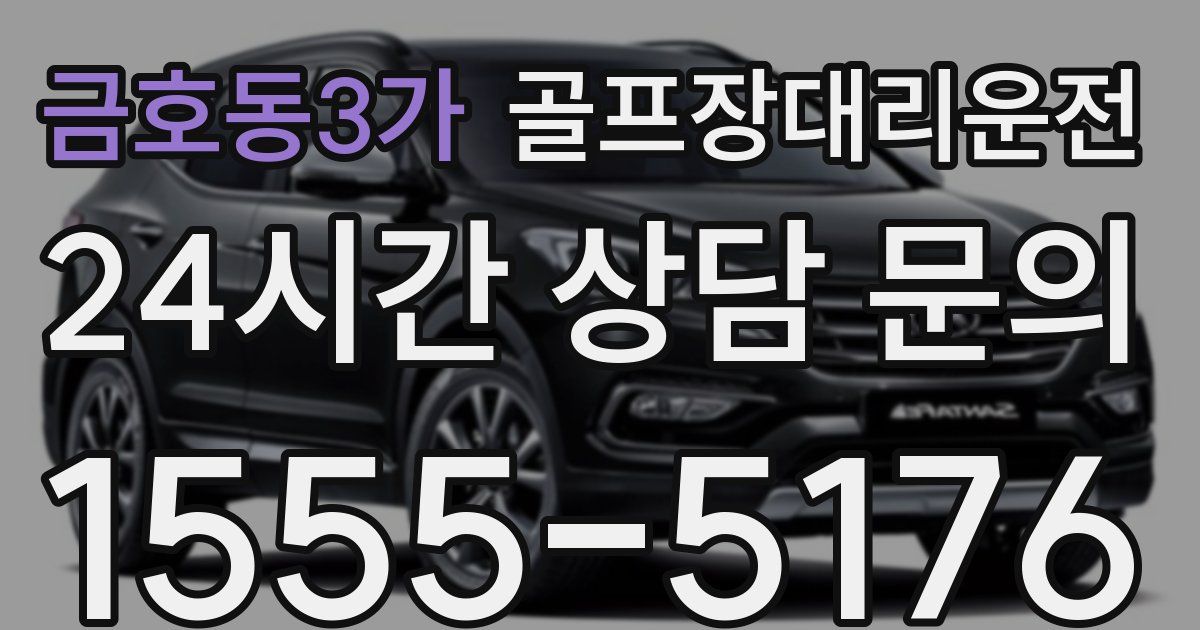 골프장대리운전 서비스
