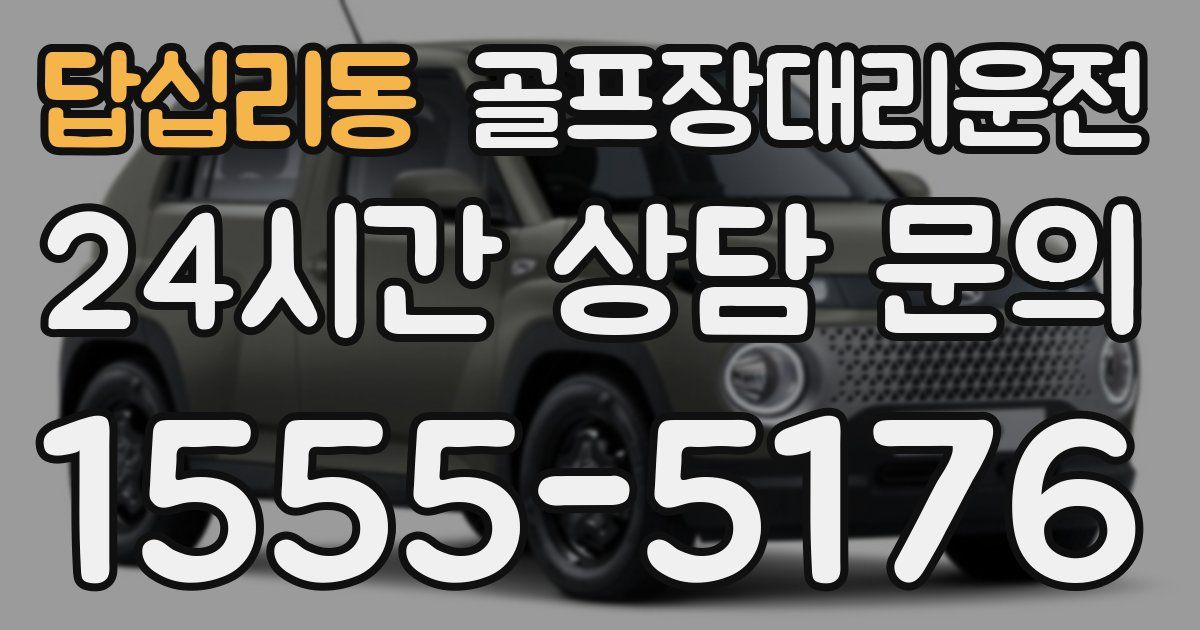 골프장대리운전 서비스