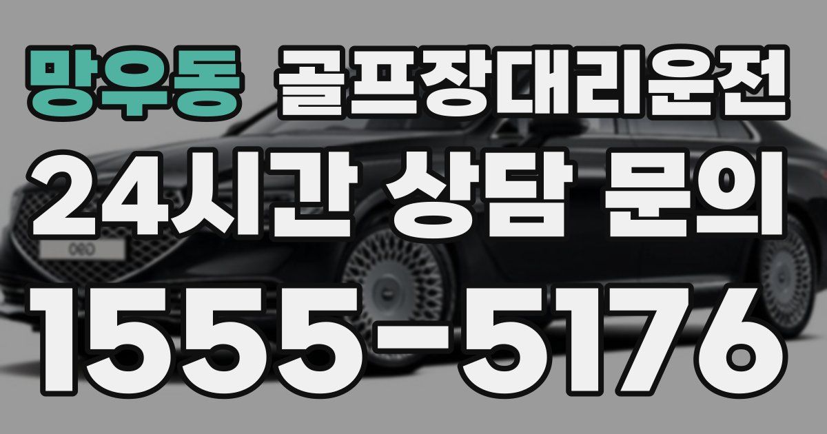 골프장대리운전 서비스