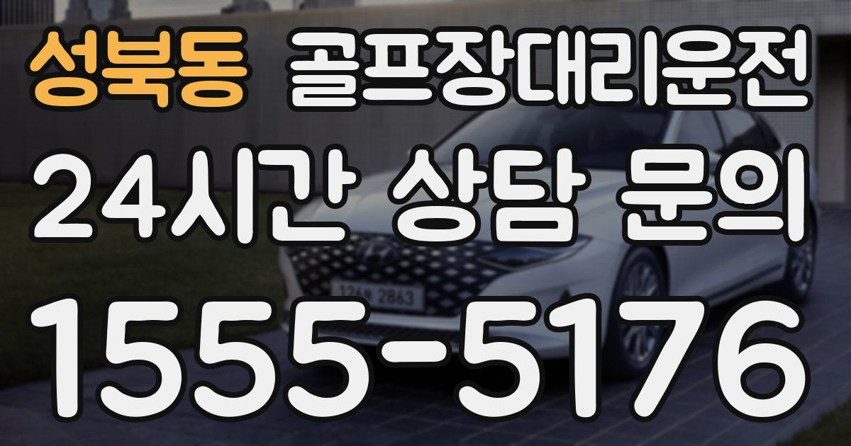 골프장대리운전 서비스