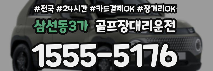 삼선동3가 골프장대리운전