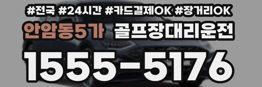 안암동5가 골프장대리운전