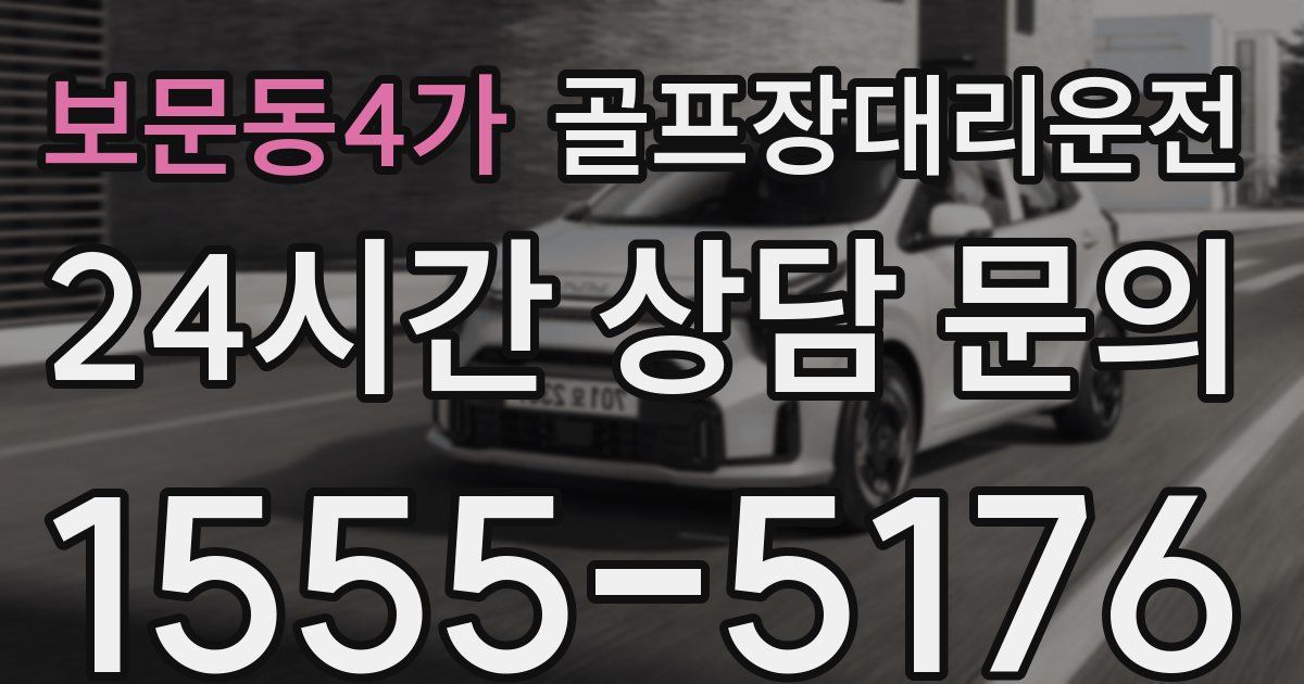 골프장대리운전 서비스