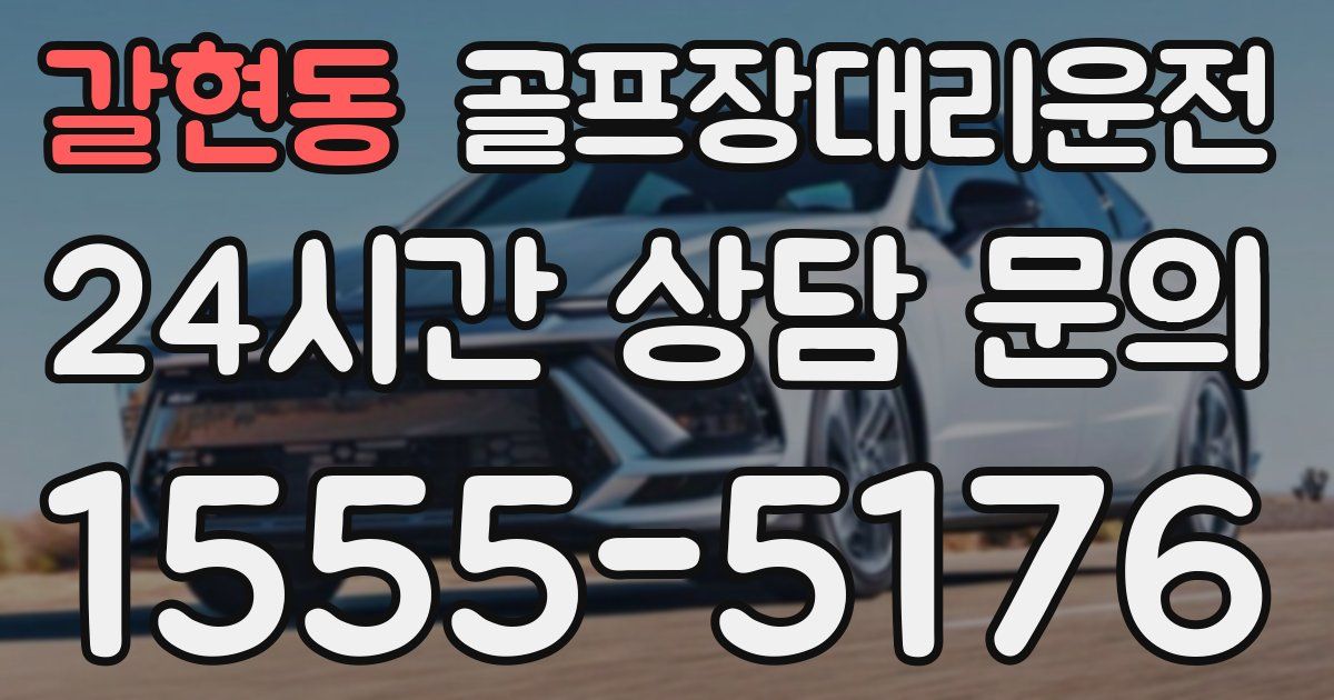 골프장대리운전 서비스