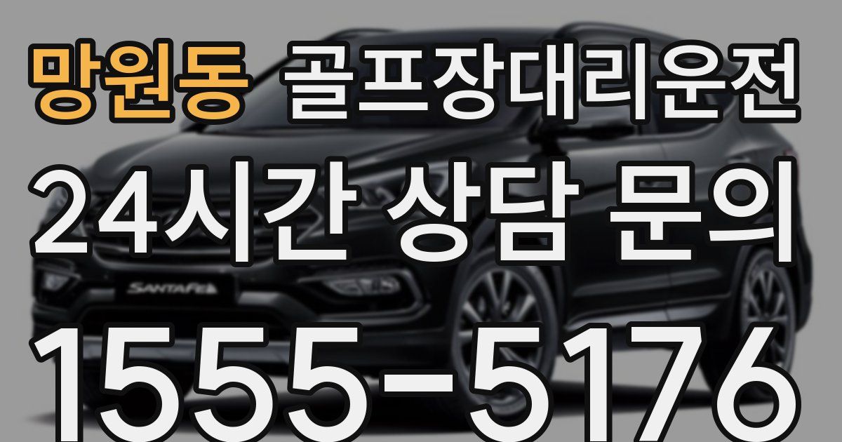 골프장대리운전 서비스
