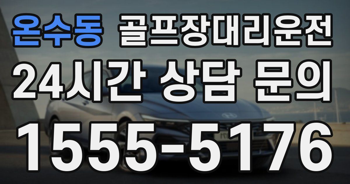 골프장대리운전 서비스