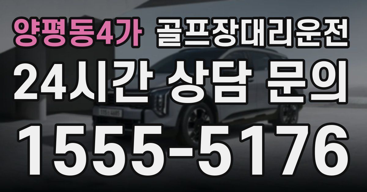 골프장대리운전 서비스