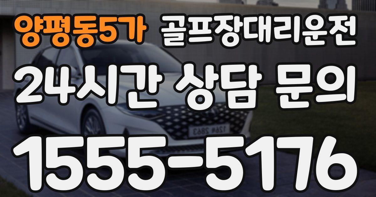 골프장대리운전 서비스