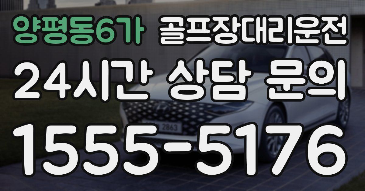 골프장대리운전 서비스