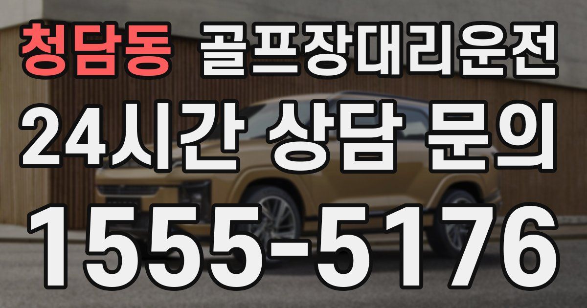 골프장대리운전 서비스