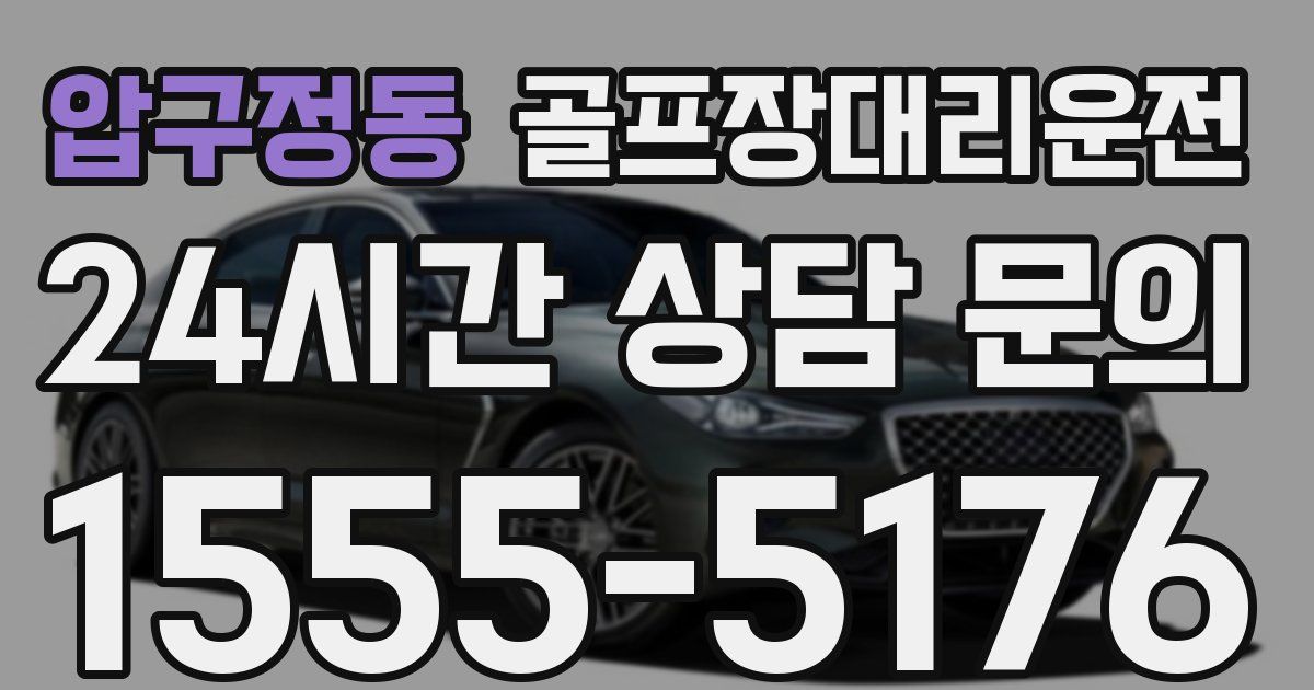 골프장대리운전 서비스