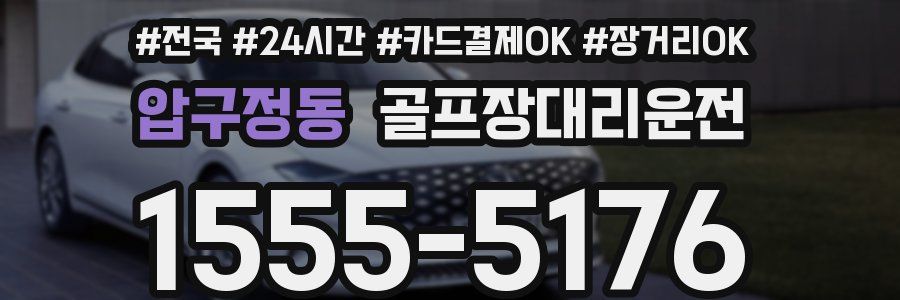 압구정동 골프장대리운전