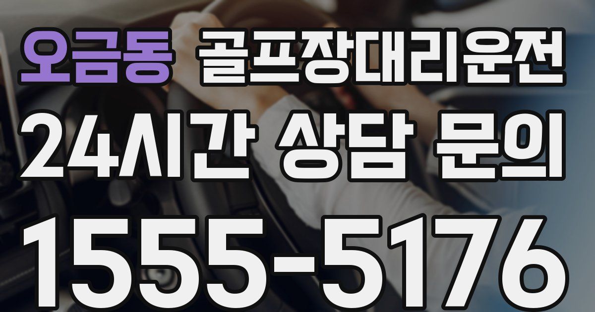 골프장대리운전 서비스
