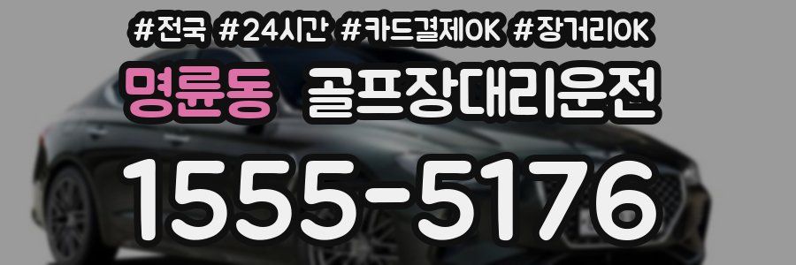 명륜동 골프장대리운전