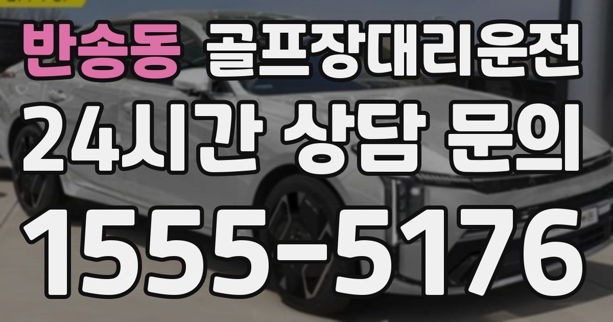 골프장대리운전 서비스