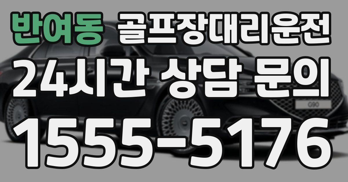 골프장대리운전 서비스