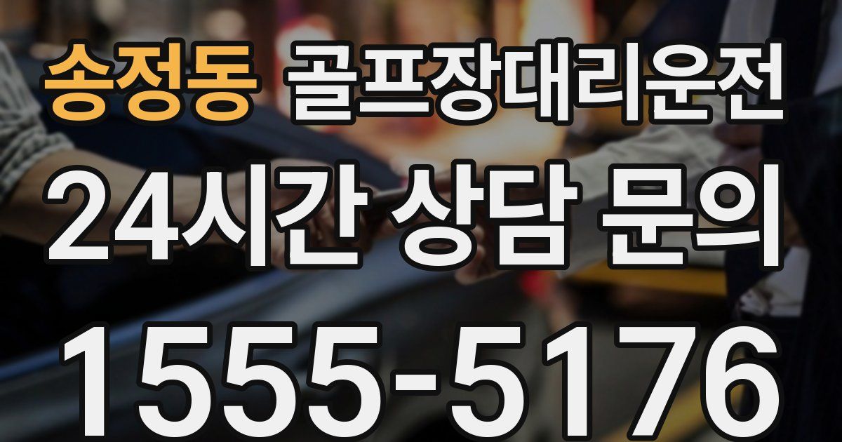 골프장대리운전 서비스