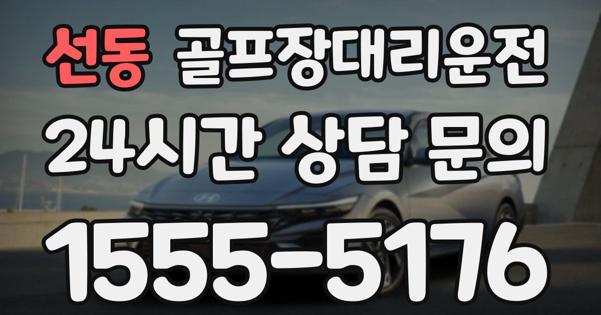 골프장대리운전 서비스