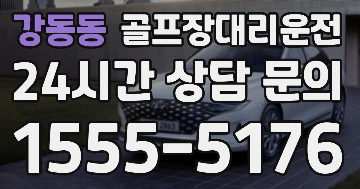 골프장대리운전 서비스