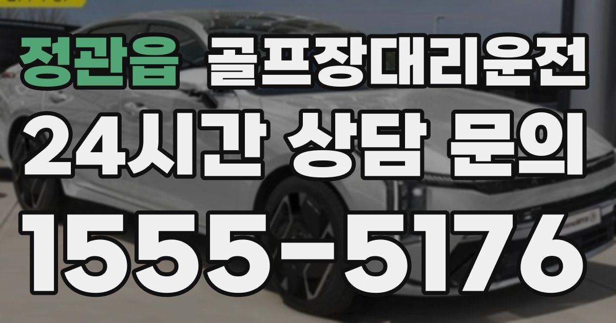 골프장대리운전 서비스