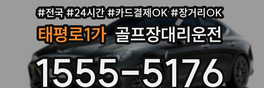 태평로1가 골프장대리운전