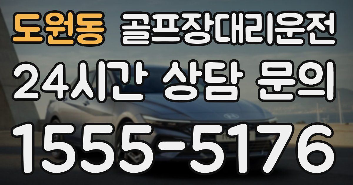 골프장대리운전 서비스