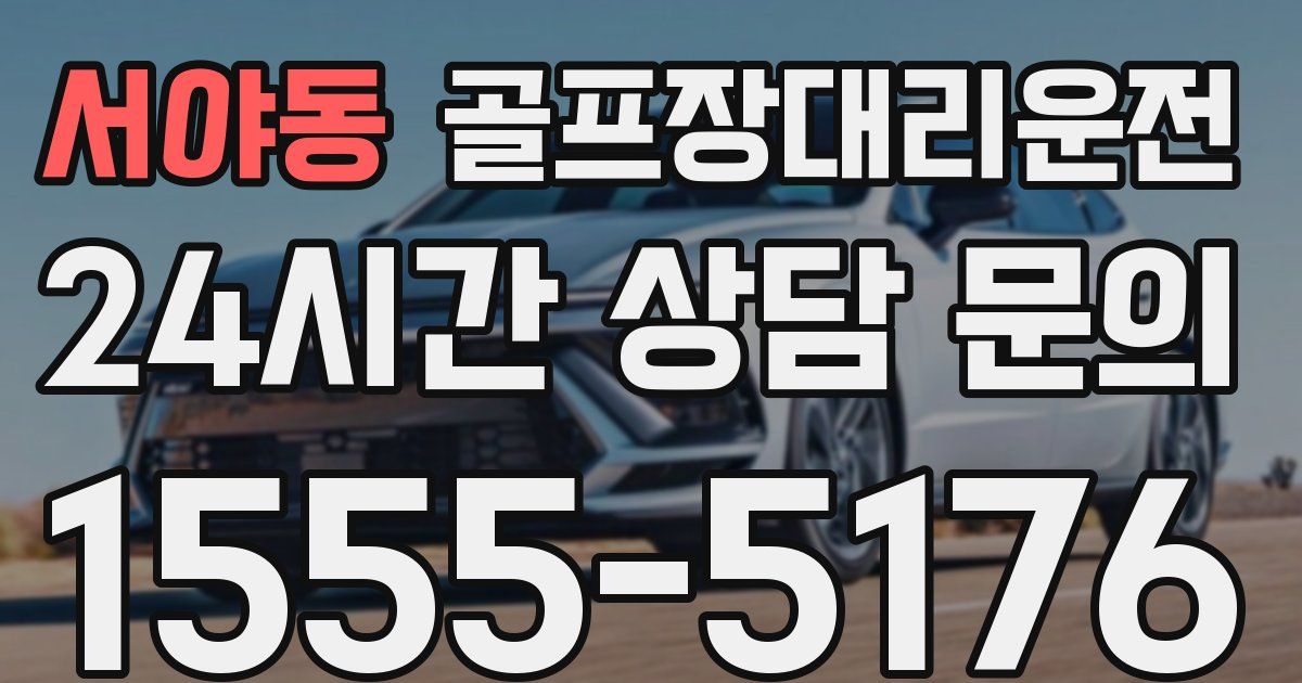 골프장대리운전 서비스